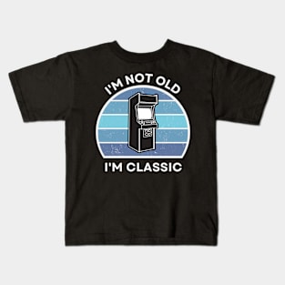 I'm not old, I'm Classic | Arcade | Retro Hardware | Vintage Sunset | '80s '90s Video Gaming Kids T-Shirt